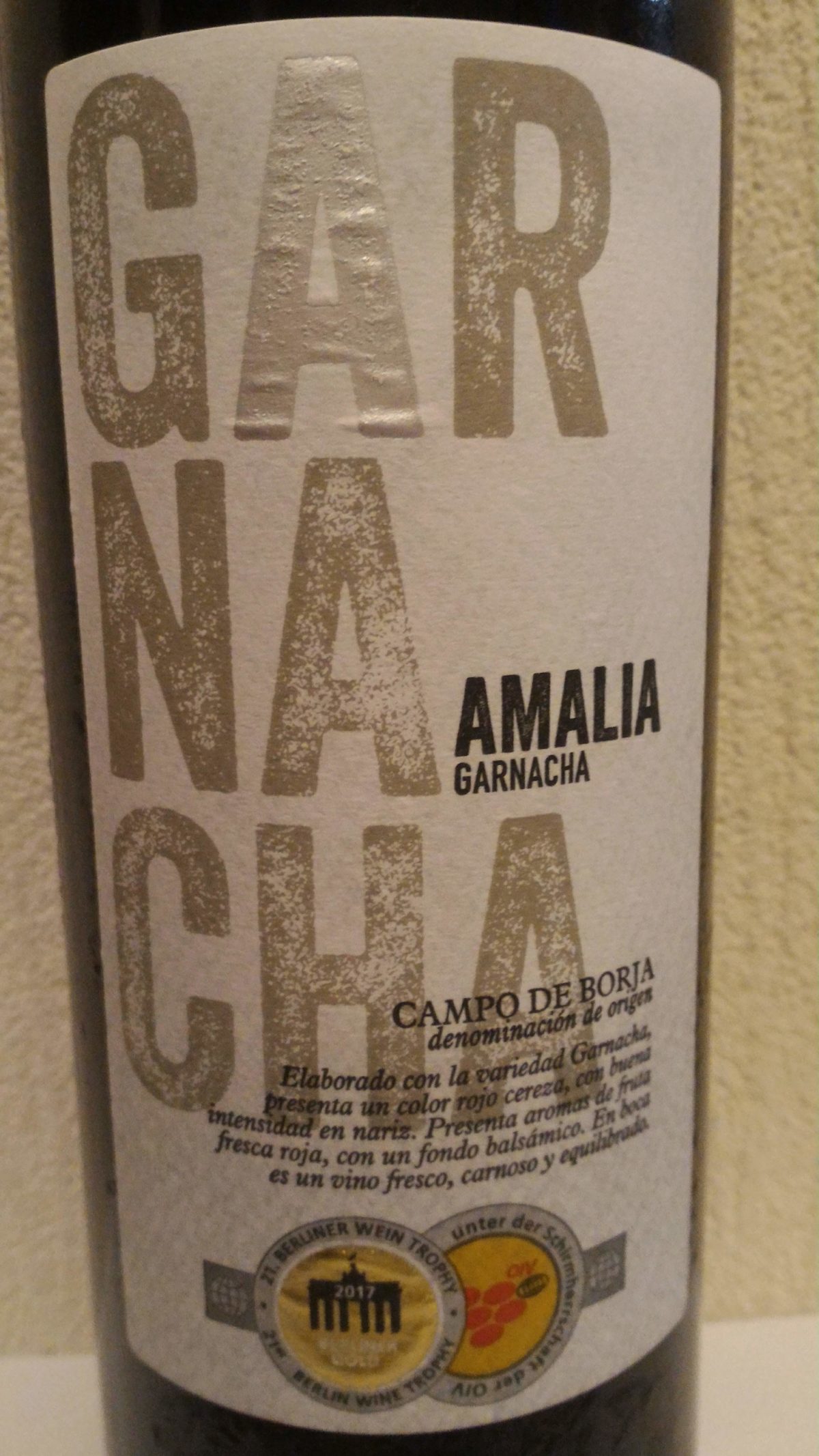 高コスパの豊かな果実味ワインを飲みたい時「アマリア・ガルナッチャ」